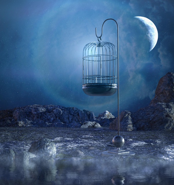Luna, Agua, La Luz, Azul, Lugar
