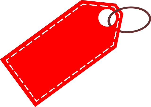 Free discount label promotion illustration