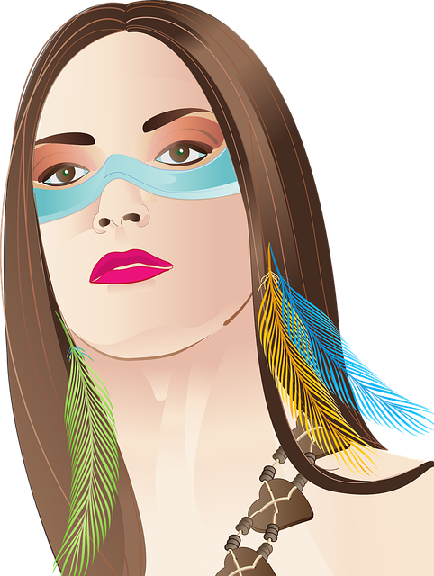 Free native woman canada indian vector