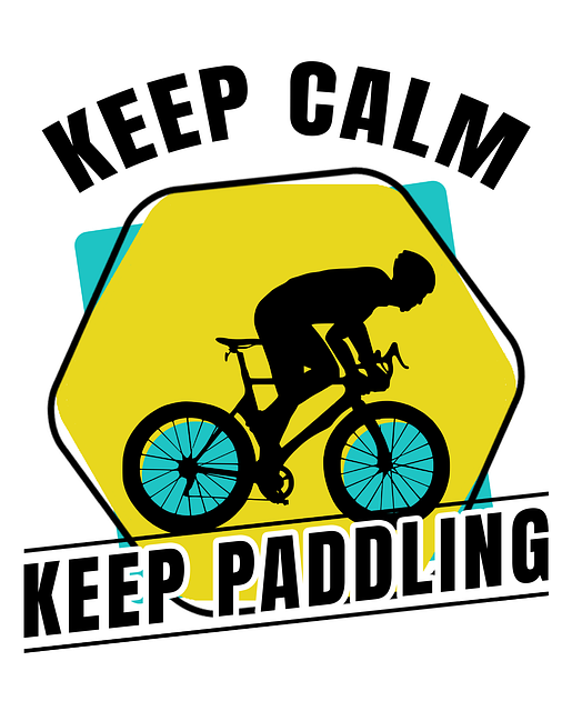 Calma, Remando, Bicicleta, Jinete