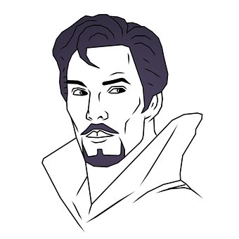 Free Benedict Cumberbatch Doctor Strange illustration and picture