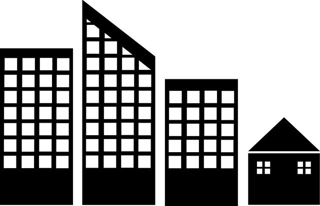 Bygninger, By, Kontur, Design, Bybildet