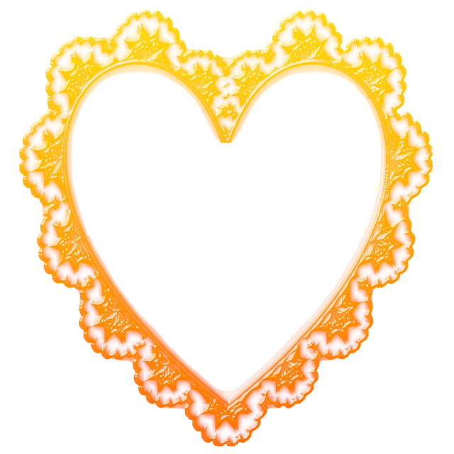 Free frame heart frames lacy heart frames illustration