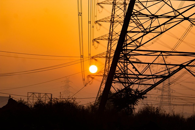 Free Transmission Tower Sunrise photo and picture