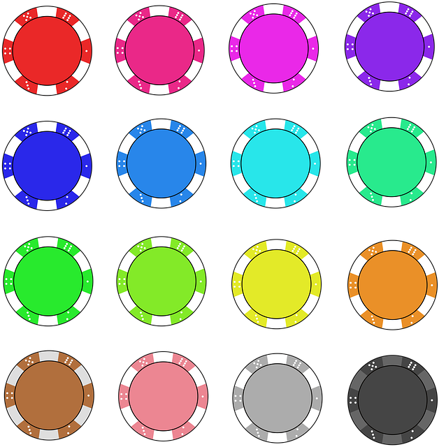 Free Poker Chips vector and picture