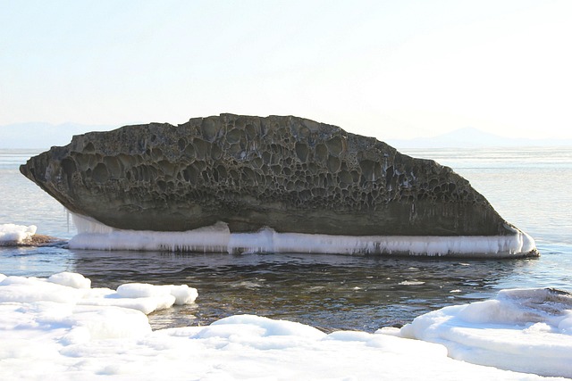 Strand, Winter, Russland, Geologie