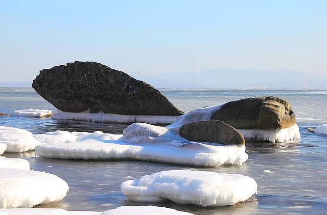 Strand, Vinter, Rusland, Geologi
