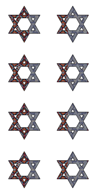 Free star of david magen david hexagram emblem illustration