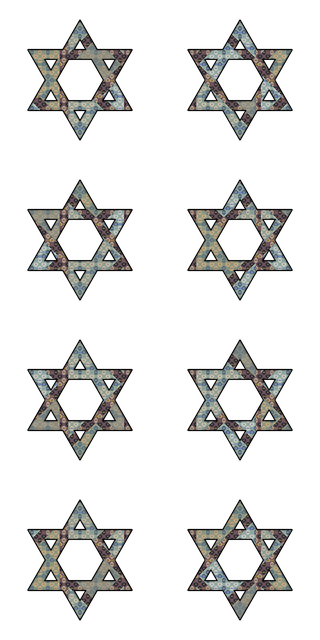 Free star of david magen david hexagram emblem illustration