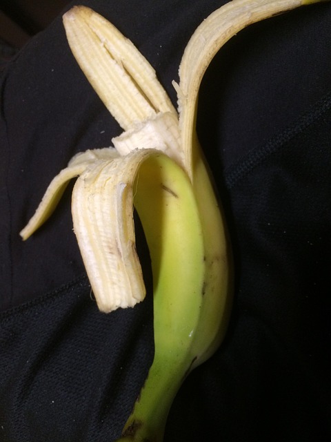 Free Green Banana Half A Banana photo and picture
