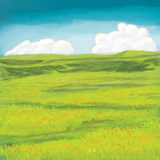 Pradera, Montaña, Verde, Paisaje