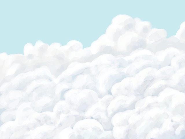 Nubes, Cielo, Cuadro, Arte, Blanco, Azul