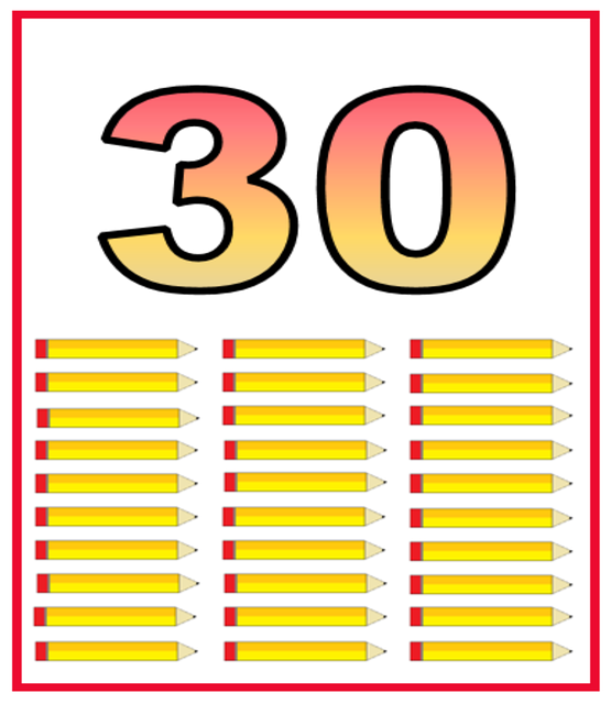 Free numbers learning tell illustration