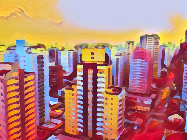 Free metropolis city urban architecture illustration
