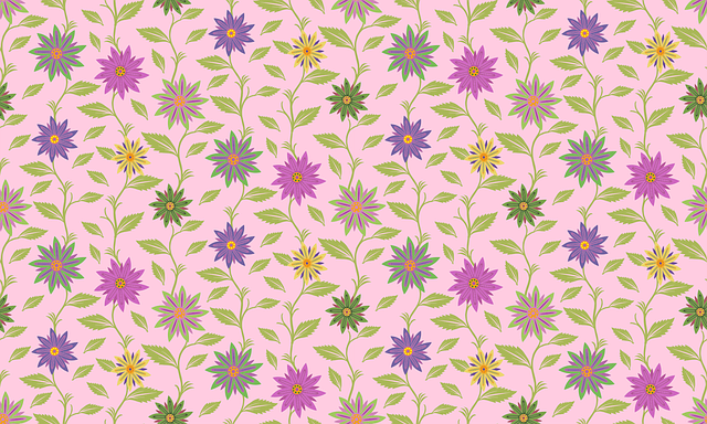 Free background pattern floral vector