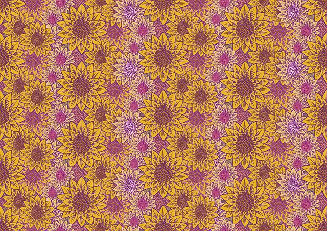 Download free HD stock image of Yellow Flower Pattern Free yellow flower pattern sunflower background yellow flowers illustration