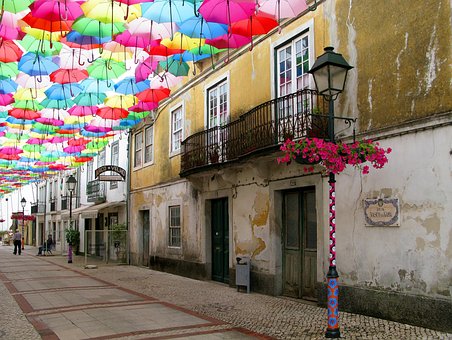 Umbrela, Strada, Festival, Vechi, Oraș