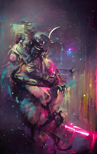 Free colorful painting creative illustration