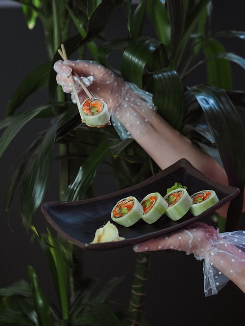 Rollen, Japan, Hände, Lebensmittel