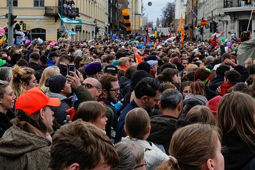 Mulțime, Finlanda, Ziua Muncii, Oameni
