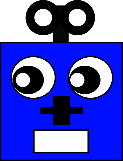 Roboter, Karikatur, Gesicht, Technologie