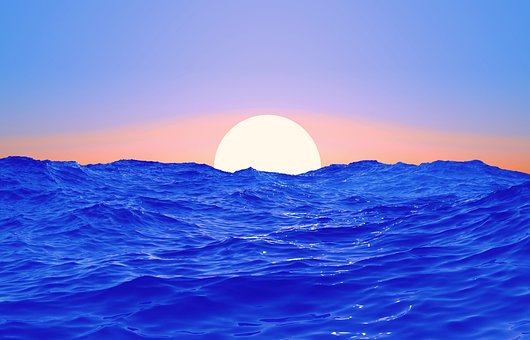 Ocean, Apus De Soare, Soare