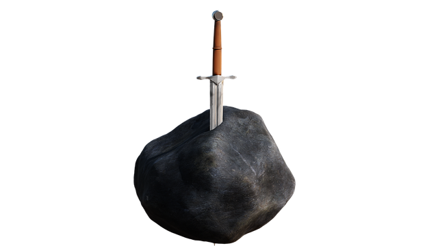 Free sword king arthur illustration