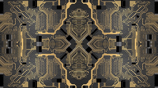 Free brain technology data illustration