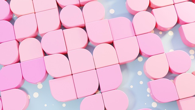 Free pastel pink 3d render illustration