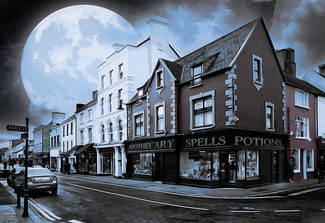 Download free HD stock image of Magic Apothecary Free magic apothecary landscape illustration