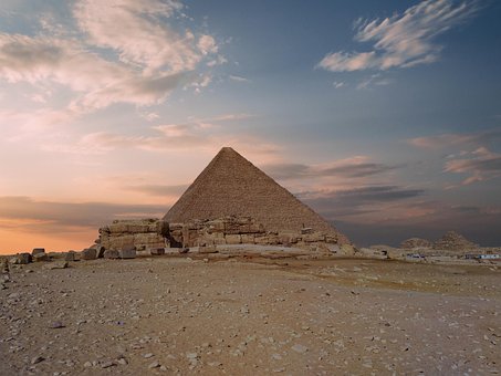 Egipto, Giza, Pirámide, Viejo, Desierto