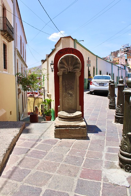 Fuente, México, Guanajuato, Sol, Cielo