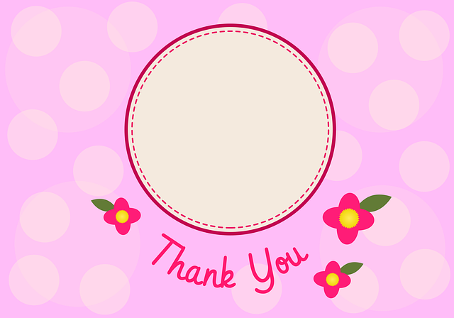 Free thank you card greeting card message illustration