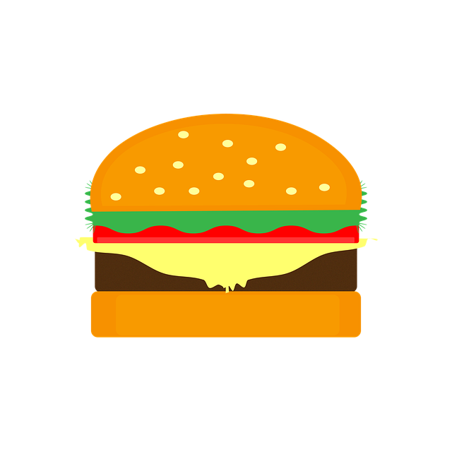 Free burger food design illustration