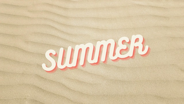 Free sand beach summer illustration