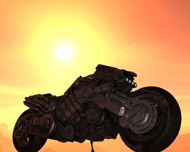 Motorcykel, Futuristisk, Planet, Køretøj