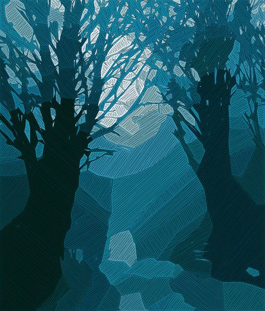 Free woods trees abstract vector