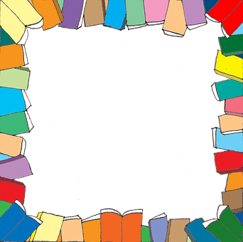 Bücher, Rahmen, Platz Kopieren, Lesen