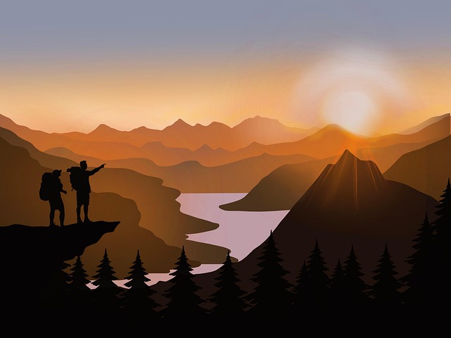 Free view nature advent illustration