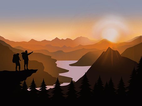 Ansicht, Natur, Advent, Berg, Landschaft