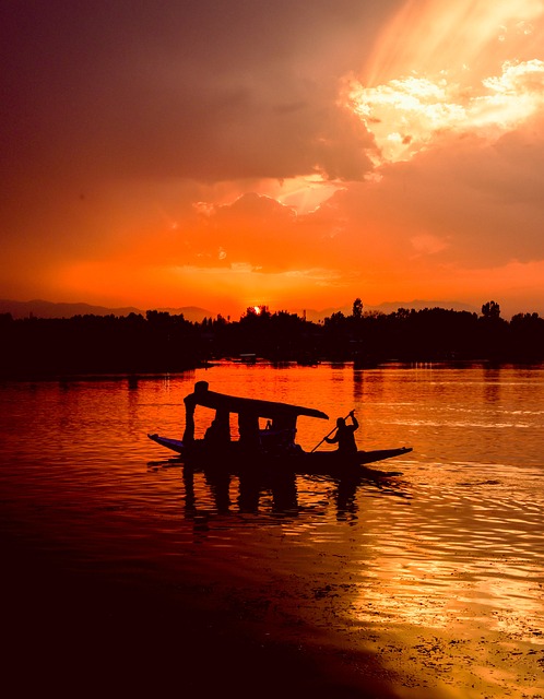 Free Sunset Lake photo and picture