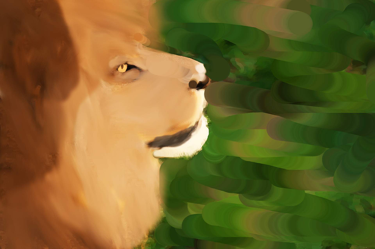 Download Lion, Painting, Mane. Royalty-Free Stock Illustration Image