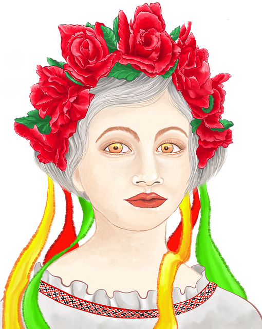 Free Young Woman Portrait illustration and picture