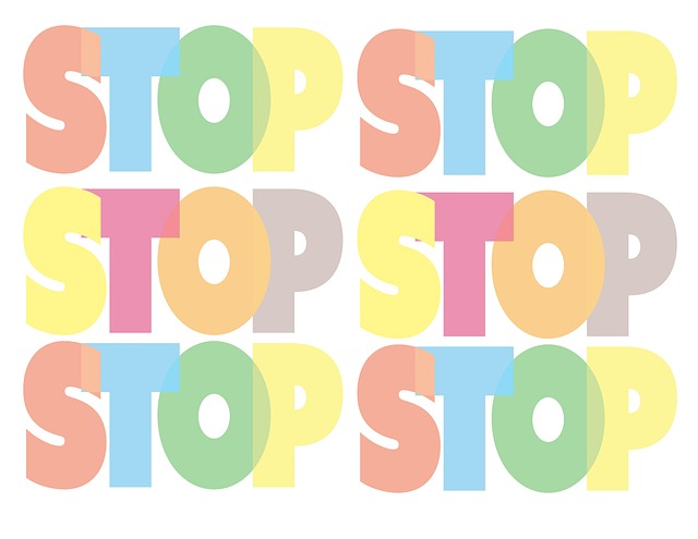 Free stop the end off illustration