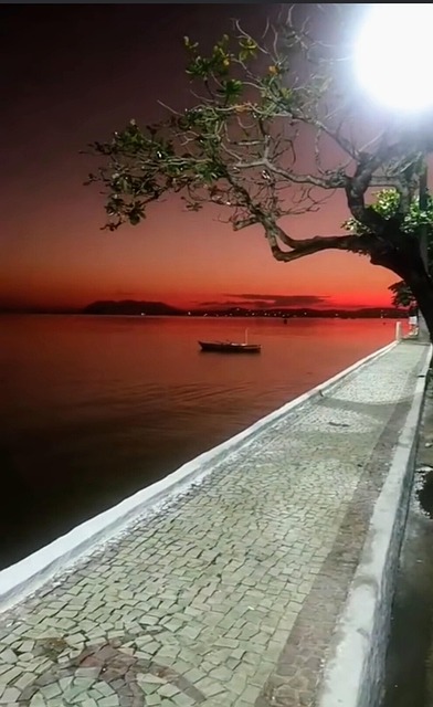 Strand, Natur, Skumring, Steiner, Båt
