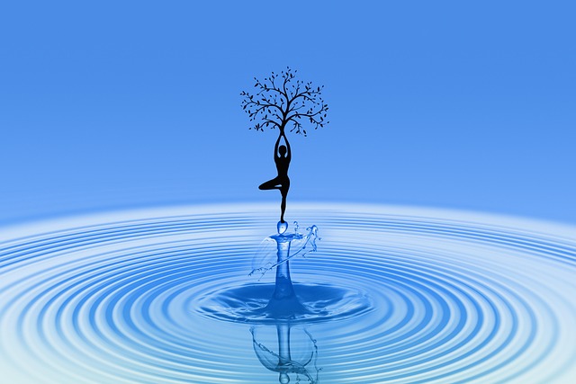 Free meditation yoga balance illustration