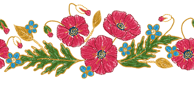Free red flower nature plant illustration