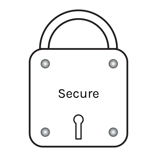Free lock secure security illustration