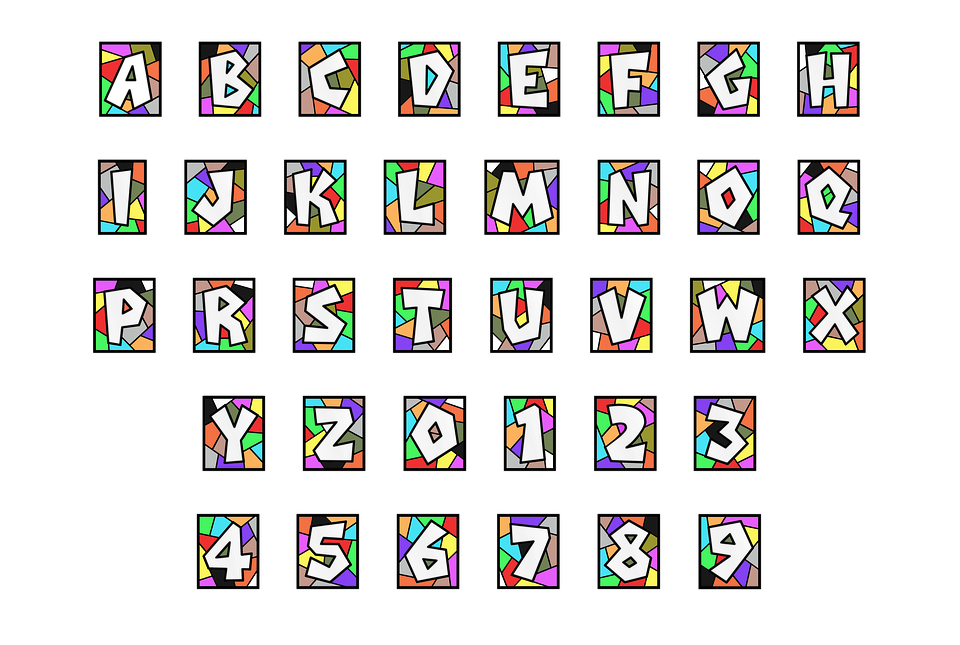 Download Font, Letters, Numbers. Royalty-Free Stock Illustration Image ...