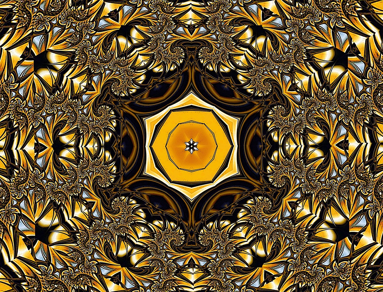 Download free HD stock image of Kaleidoscope Floral Pattern Free kaleidoscope floral pattern rosette illustration